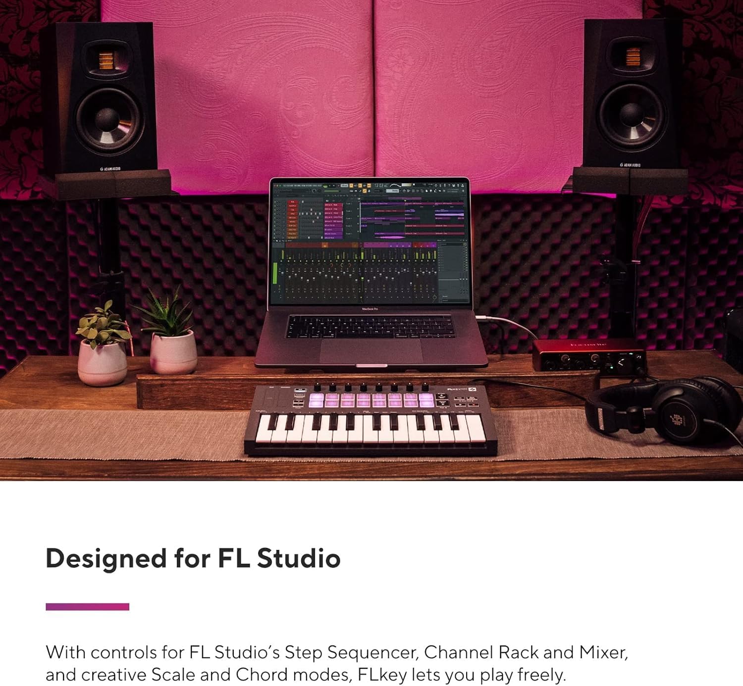 Novation FLkey Mini – Portable 25-Key, USB, MIDI Keyboard Controller with FL Studio Integration for Music Production