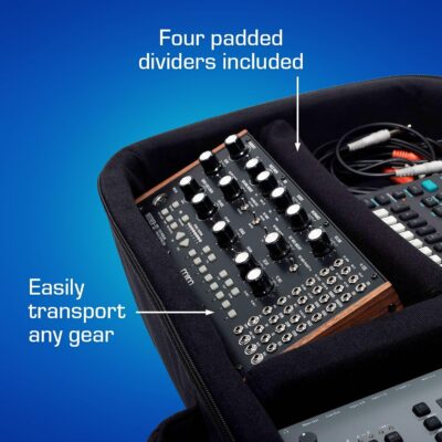 ANALOG CASES Moog Subsequent 37 / Subsequent 25 Case – Custom-Fitted Padded SUSTAIN Travel Case with Backpack Straps