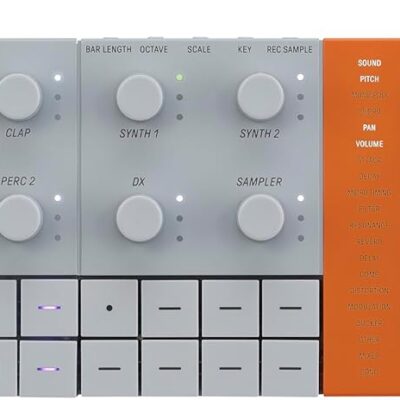 Yamaha SEQTRAK Mobile Music Ideastation, Advanced Sequencer, Onboard Sampling, Built-In Speakers and Microphone, Orange