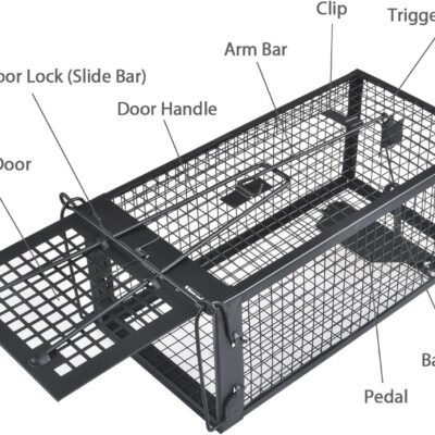 Gingbau Live Chipmunk Rat Trap Humane Vole Mouse Cage Trap