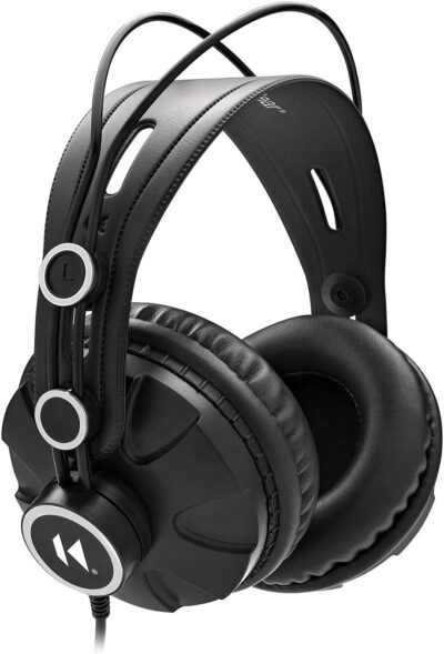 Focusrite Clarett Plus 4Pre 18-In and 8-Out Audio Interface Bundle with Headphones, 25-Feet XLR Microphone Cable (4-Pack), and TRS Cable (2-Pack) (8 Items)