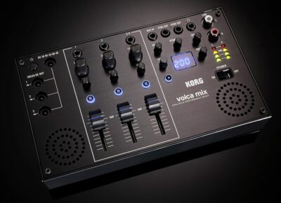 Korg Volca Mix Analogue Performance Mixer – Bundle with Power Supply, and Austin Bazaar Polishing Cloth