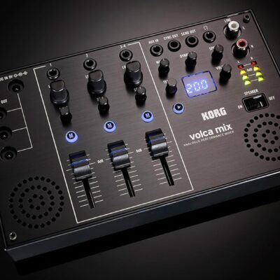 Korg Volca Mix Analogue Performance Mixer – Bundle with Power Supply, and Austin Bazaar Polishing Cloth