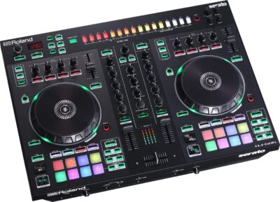71Kd3v 4LiL. AC SL1454 Roland DJ-505 DJ Controller Bundle with Stand, Headphones, and Austin Bazaar Polishing Cloth