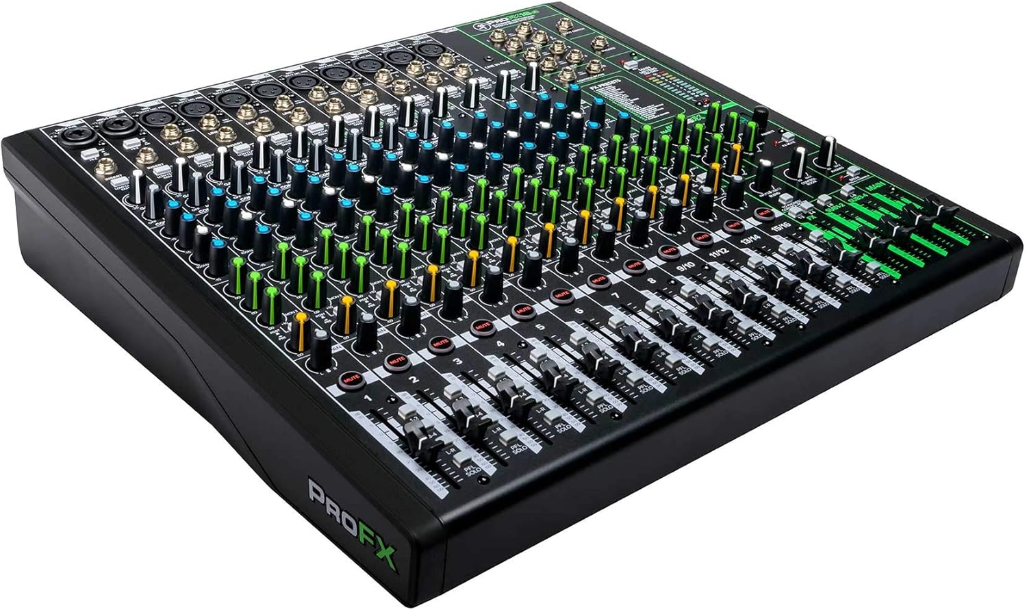 Audiosavings Bundle: Mackie ProFX16v3 16-Channel 4-Bus Professional Effects Mixer w/USB ProFX16v3 Bundle with Rockville MBP2220 22×20 Pro Mixer Bag & Thick Foam+Semi-Hard+6 Padded Dividers (2 Items)