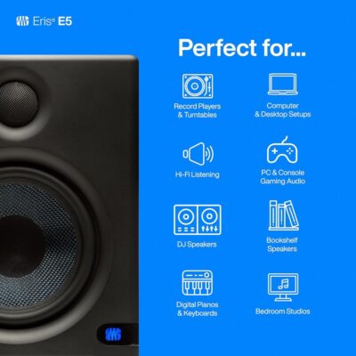 71MkHZAcN2L. AC SL1500 1781179721 2390 PreSonus Eris E5 Pair 2-Way 5.25 Near Field Studio Monitors