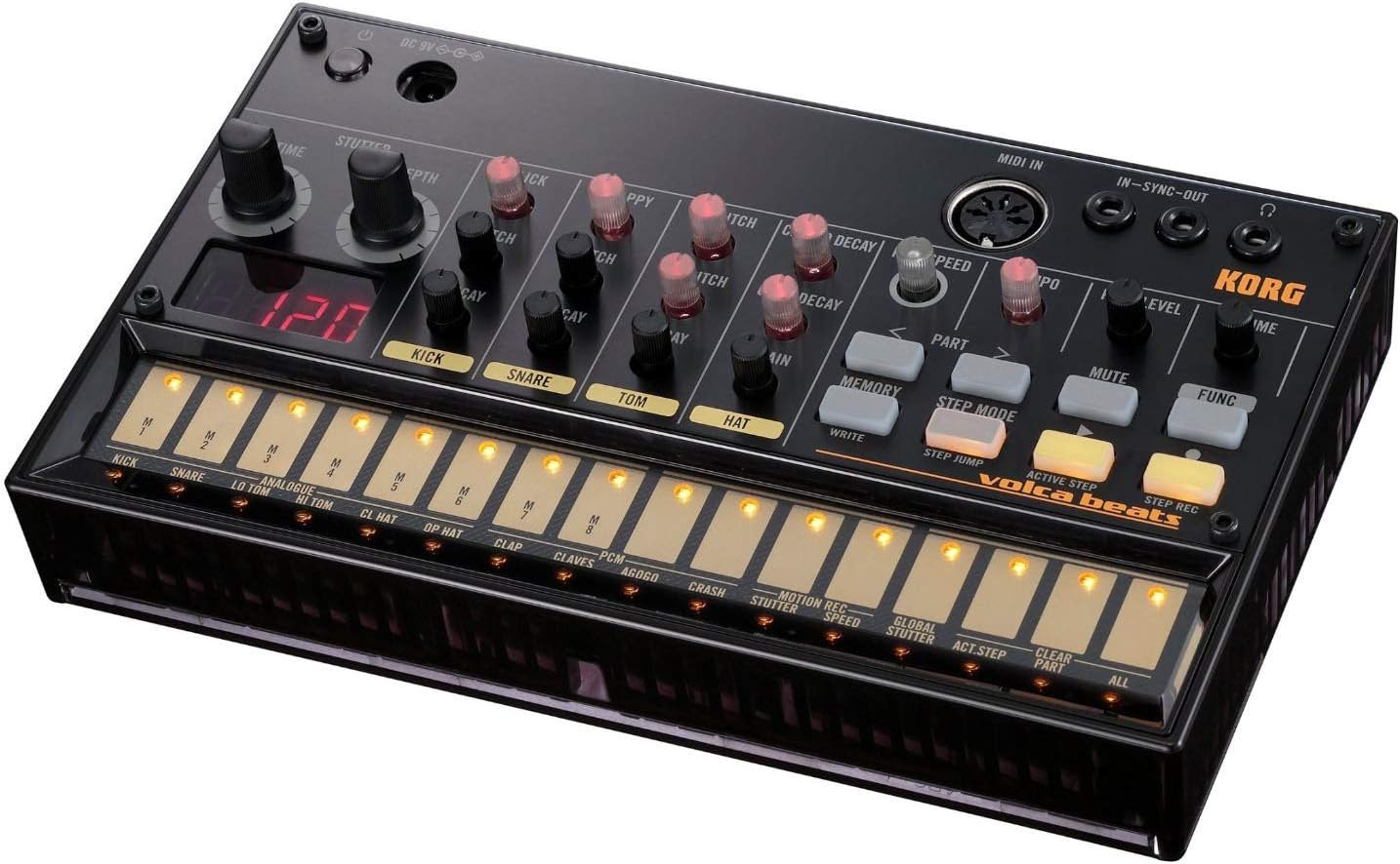 Korg Volca Beats Analog Rythem Machine w/Electribe-style 16-step Sequencer and Real Analog Sounds