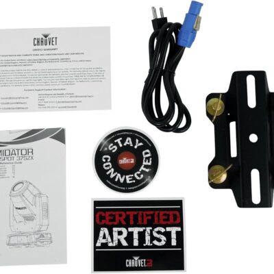 Audiosavings Bundle: (2) Chauvet DJ Intimidator Spot 375ZX 200w Compact LED DMX Moving Head Light 375Z X