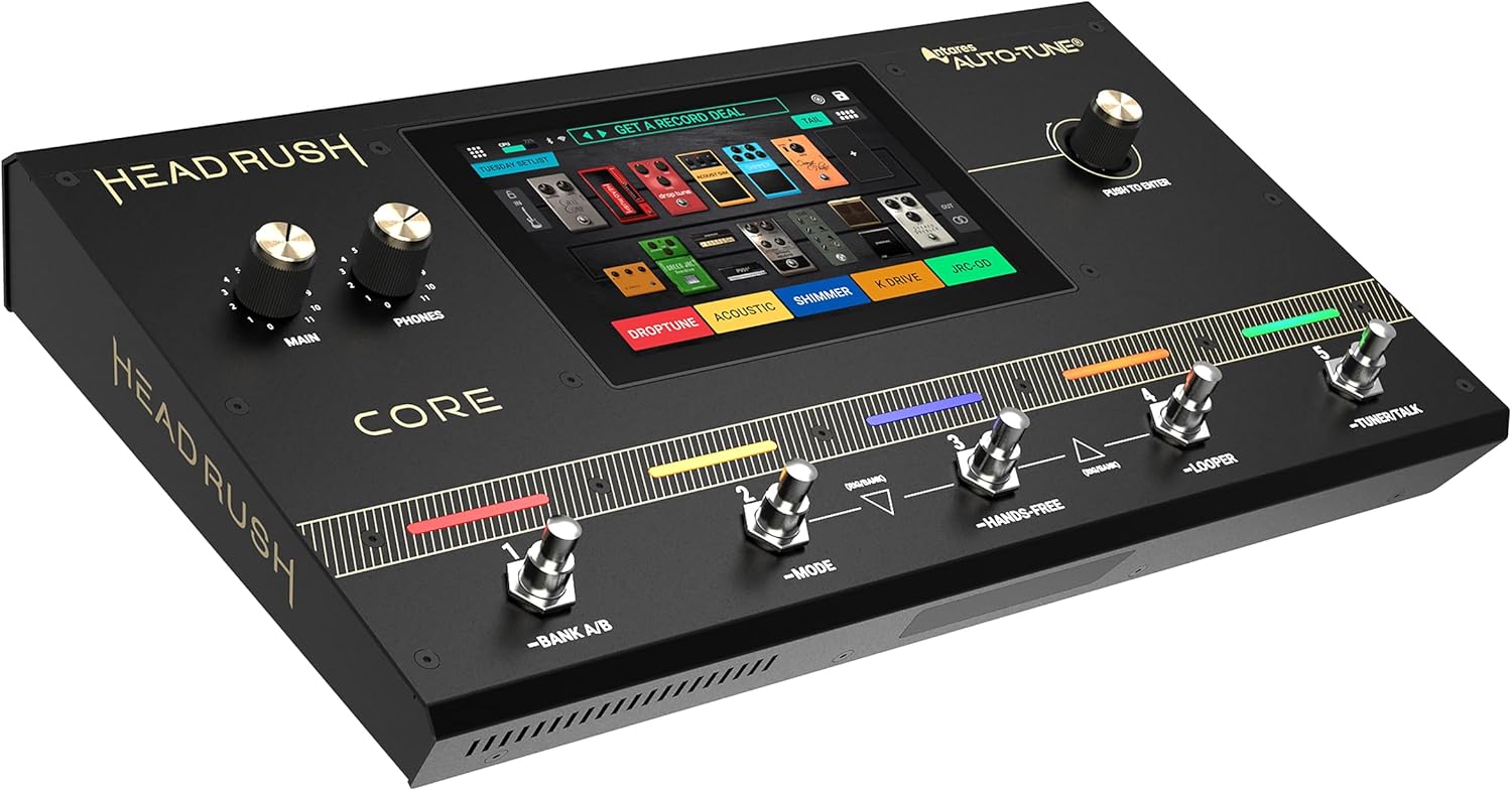 HeadRush Core – Guitar and Vocal Multi Core Effects Amp Modeling Processor with Cloning, Looper, Antares Auto-Tune, Wi-Fi, Touchscreen, and Bluetooth