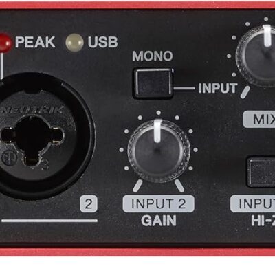 Steinberg UR22C 2×2 USB 3.0 Audio Interface with Cubase AI and Cubasis LE, Red
