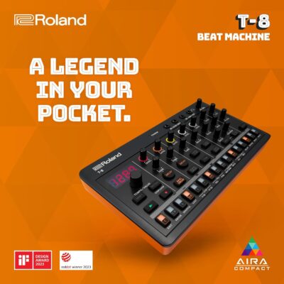 71R9TaUoAyL. AC SL1500 1781147557 8248 Roland AIRA Compact T-8 BEAT MACHINE | Ultra-Portable Rhythm and Bass Machine with Genuine Roland Sounds | TR-REC Drum Sequencer | Six Rhythm Tracks | Built-in Effects | USB and MIDI Connectivity