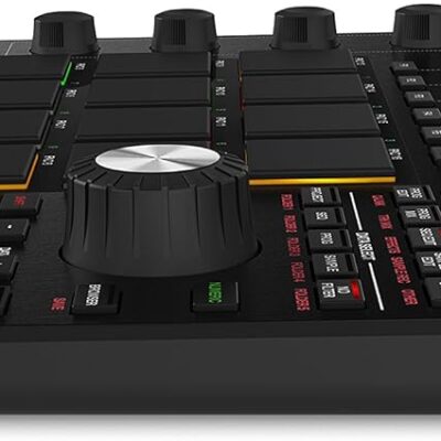 Akai Professional MPC Studio Black – Ultra-Portable MPC With MPC Software (Download), USB Power, LCD Screen, Touch Sensitive Encoders, Brushed Aluminium Body & Data Dial and Neoprene Sleeve Included.