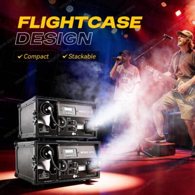 71RByS932mL. AC SL1500 Moka Water-Based Hazer 1200W Silent Professional Haze Machine with DMX, Remote Control, Timer & Flight Case for DJ, Stage, Theater, Nightclub, Wedding, Church, Concert & Live Events (Hazer)