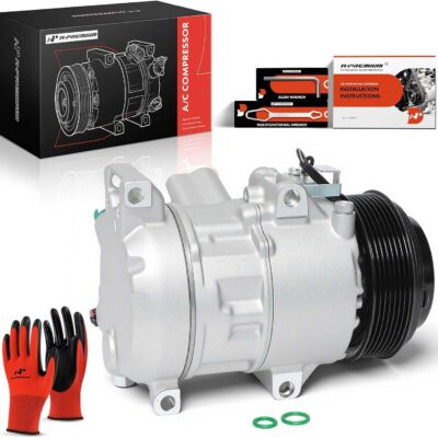 A-Premium Air Conditioner AC Compressor with Clutch Compatible with Lexus GS300 3.0L 2006, GS350 3.5L 2007-2011, IS250 2.5L 2011-2013, IS350 3.5L 2006-2013