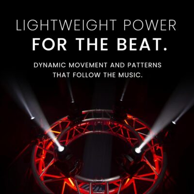 CHAUVET DJ – Intimidator Spot 110 Compact Led Moving Head | Lightweight Design For Mobile Applications | Color & Gobo Wheels For Creative Programming | Sound Activated & Master Slave Shows