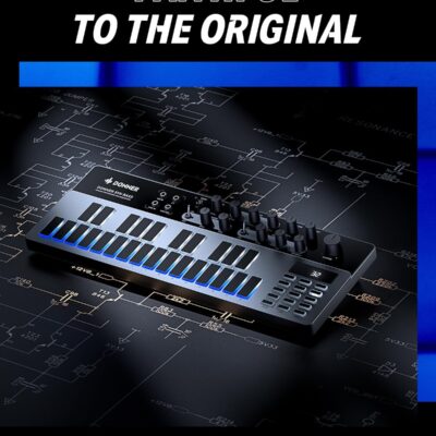 71Tk4rBmjYL. AC SL1500 Analog Bass Synthesizer and Sequencer, Donner Essential B1 with Intuitive User Interface, 128 Patterns Memory, Saturation & Delay Effects, Make for Classic Acid Sound
