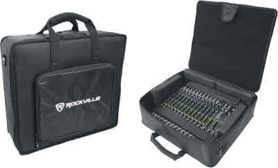 71TrAvQwpaL. AC SL1500 Audiosavings Bundle: Mackie ProFX16v3 16-Channel 4-Bus Professional Effects Mixer w/USB ProFX16v3 Bundle with Rockville MBP2220 22×20 Pro Mixer Bag & Thick Foam+Semi-Hard+6 Padded Dividers (2 Items)