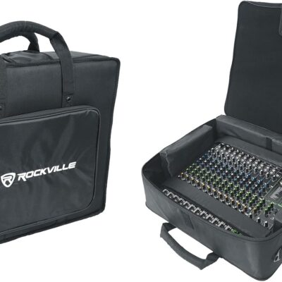 71TrAvQwpaL. AC SL1500 Audiosavings Bundle: Mackie ProFX16v3 16-Channel 4-Bus Professional Effects Mixer w/USB ProFX16v3 Bundle with Rockville MBP2220 22×20 Pro Mixer Bag & Thick Foam+Semi-Hard+6 Padded Dividers (2 Items)