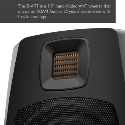 ADAM Audio D3V Active Desktop Monitoring System with USB-C Connection (Pair, Black)