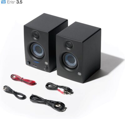 71UIXJA4o8L. AC SL1500 1781107753 4460 PreSonus Eris 3.5 Studio Monitors, Pair — Powered, Active Monitor Speakers for Near Field Music Production, Desktop Computer, Hi-Fi Audio