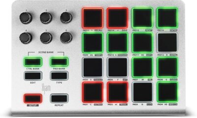71ULgWlBFqL. AC SL1500 Xkey 25 Air + Xjam USB | Mobile MIDI Keyboard + Controller Pack | Ultra-thin, aluminum, mobile-friendly | Velocity-sensitive, polyphonic aftertouch | Plug & play via USB MIDI