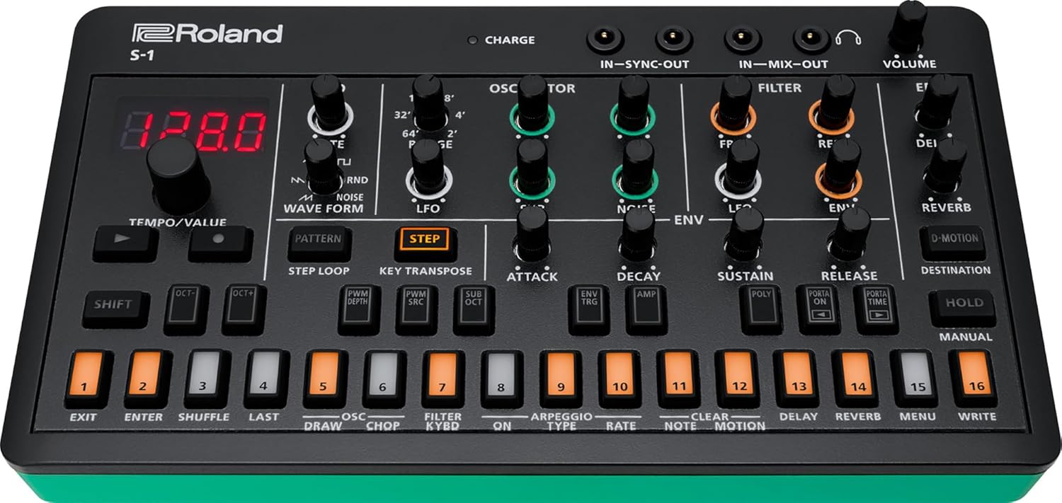 Roland AIRA Compact S-1 Tweak Synthesizer Bundle with Audio Cable and Austin Bazaar Polishing Cloth