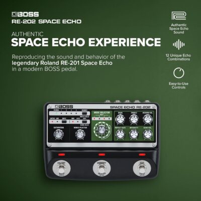 71UjoD72SaL. AC SL1500 1781272220 7347 Boss RE-202 Space Echo Digital Delay Guitar Effect Pedal