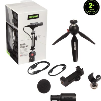 71V1p0Wj5JL. AC SL1500 1781187266 8808 Shure MV88+ Video Kit Digital Stereo Condenser Microphone for iPhone, Android, Mac & PC – Portable Recording Mic with DSP Controls, Headphone Monitoring & Tripod, Black