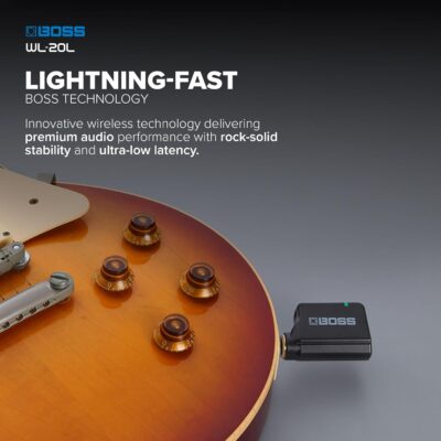 71VVVNHUpsL. AC SL1500 BOSS WL-20L | Compact Wireless Instrument System | Plug-And-Play Wireless System for Acoustic/Electric Guitars & More| Lightning-Fast BOSS Technology | No Cable Tone Simulation | Up To 50ft Range