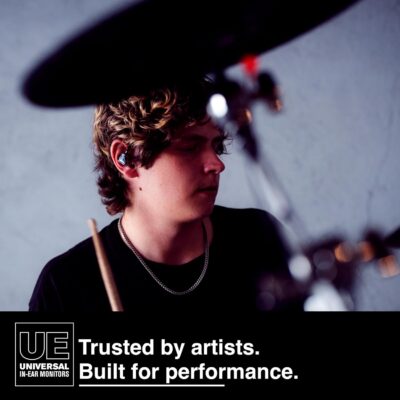 UE 350 Universal in-Ear Monitors, Triple Driver Stage Monitors with Exceptional Headroom for Musicians & Audio Engineers, 1 Pair