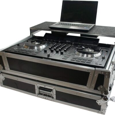 71WiBRsJL3L. AC SL1500 Harmony Audio HCNS7IIWLTTR Flight Glide Laptop Stand Road DJ Custom Case Compatible with Numark NS7III