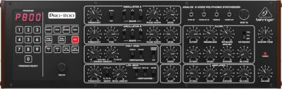71XrCsxFO0L. AC SL1500 Behringer PRO-800 Classic Analog 8-Voice Polyphonic Synthesizer with 2 VCOs, Classic VCF, Arpeggiator, Sequencer and 400 Program Memories in Eurorack Format
