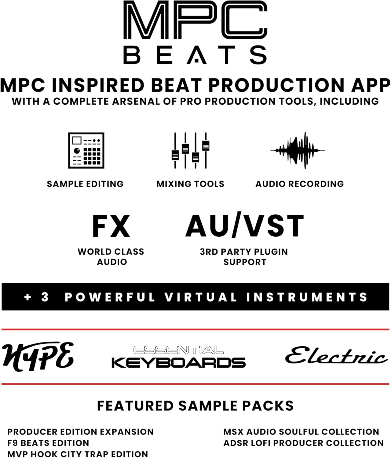 Akai Professional MPK Mini MK3-25 Key USB MIDI Keyboard Controller with 8 Backlit Drum Pads, 8 Knobs, Music Production Software and Native Instruments Sound Package (NKS Integration)