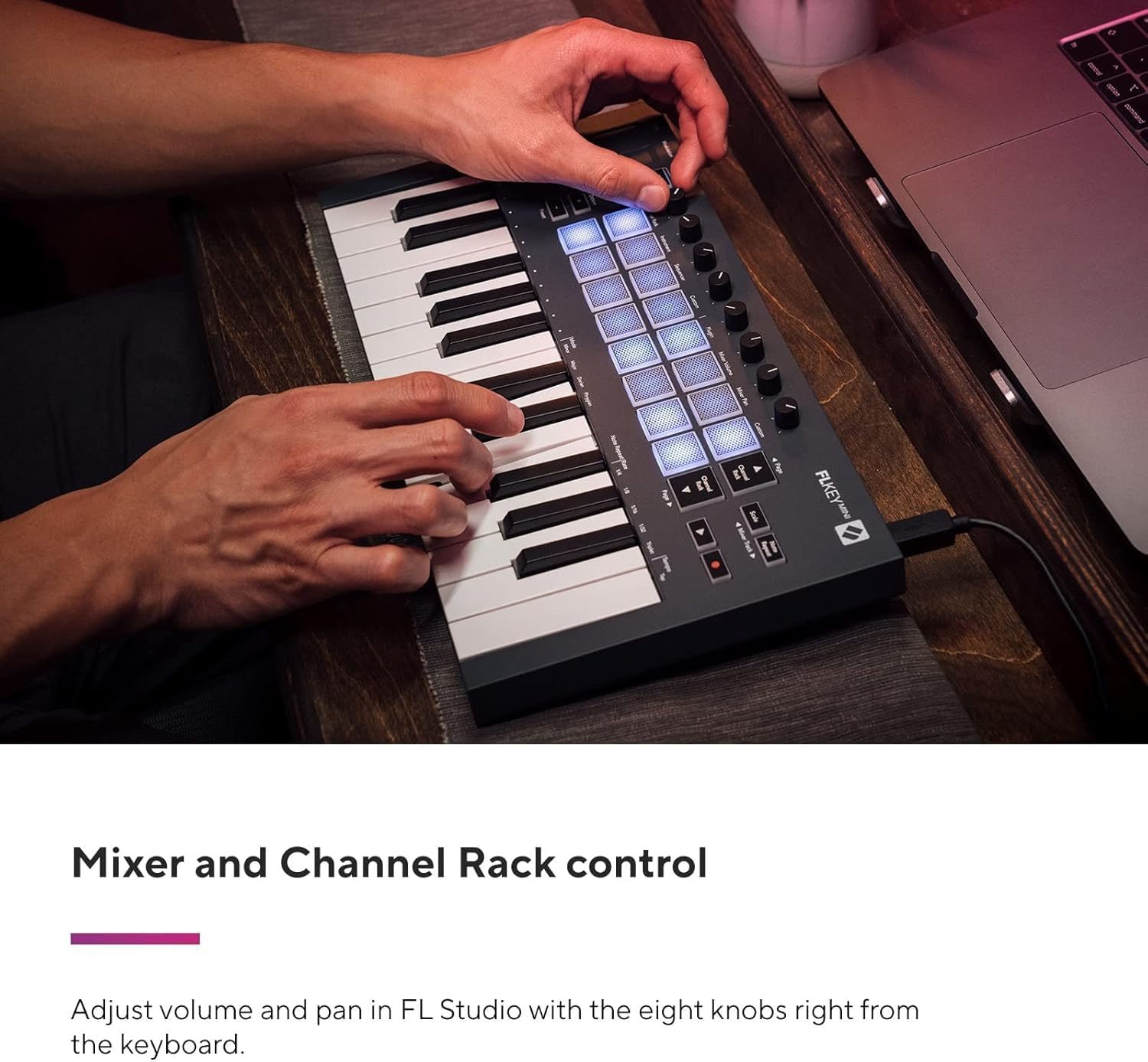 Novation FLkey Mini – Portable 25-Key, USB, MIDI Keyboard Controller with FL Studio Integration for Music Production