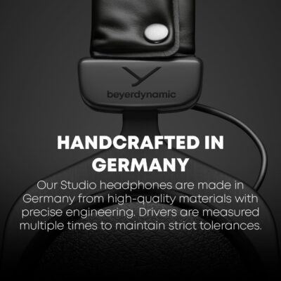 71ZXBqwo1L. AC SL1500 beyerdynamic DT 770 PRO, 80 Ohm, Closed Back, Over Ear, Wired Professional Studio Headphones, Home Recording, Podcast, Monitor, 3m Straight Cable, Black with Limited Edition Black Velour Ear Pads