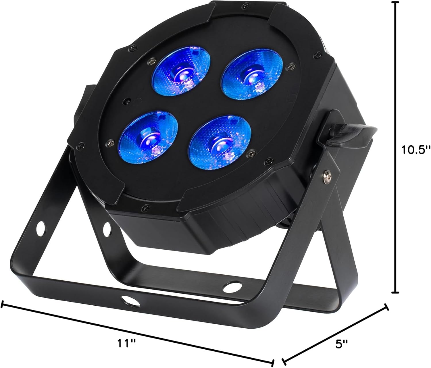 Audiosavings Bundle: (1) American DJ Eliminator Lighting Mega Hex L Par RGBLA+UV LED Wash Up-Light+Remote Bundle with (1) Rockville RDX3M25 25 Foot 3 Pin DMX Lighting Cable 100% OFC Copper (2 Item)