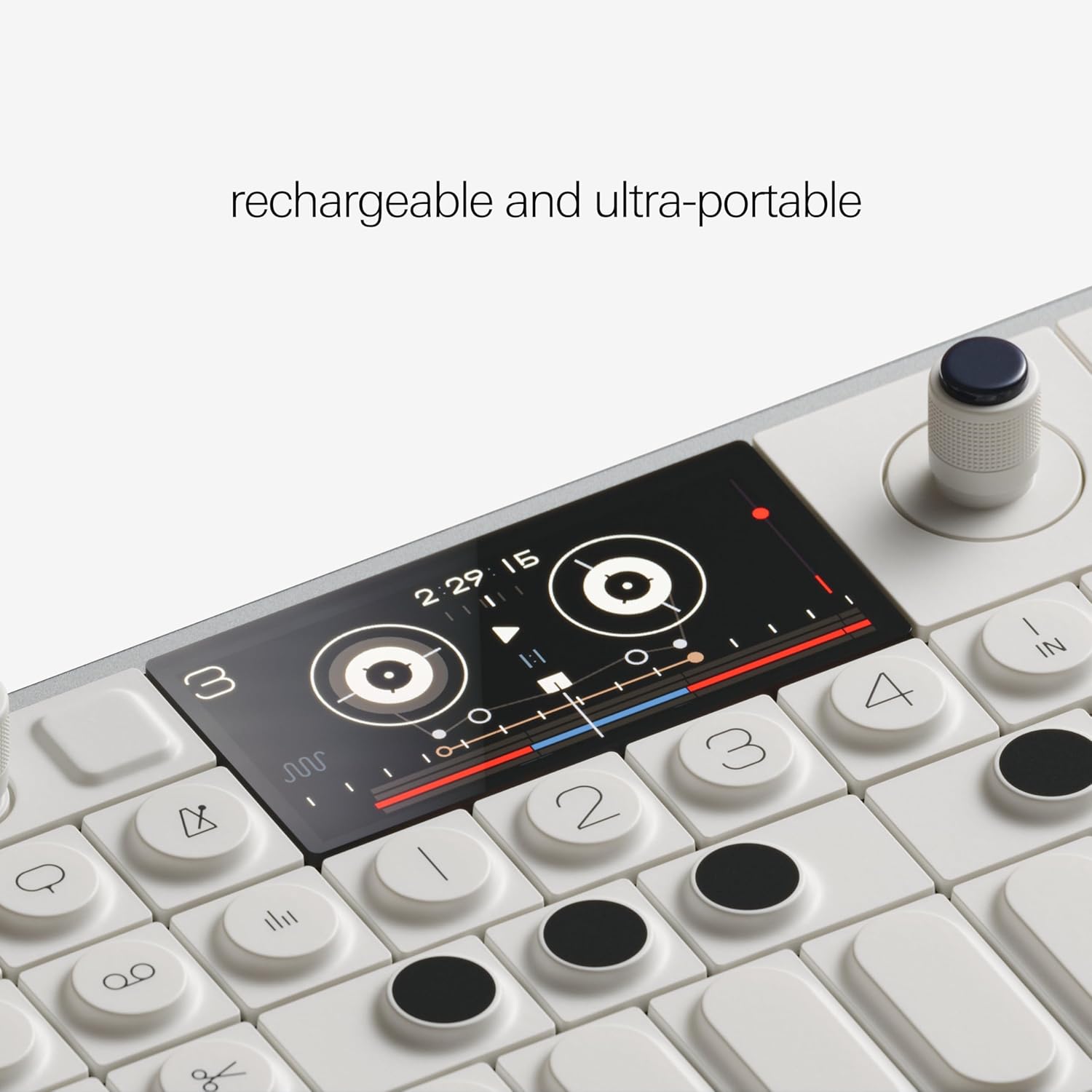teenage engineering OP-1 field portable synthesizer, sampler and drum machine with built-in speaker, microphone, effects and vocoder