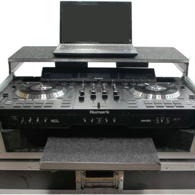 71dK1lQLLWL. AC SL1500 Harmony Audio HCNS7IIWLTTR Flight Glide Laptop Stand Road DJ Custom Case Compatible with Numark NS7III