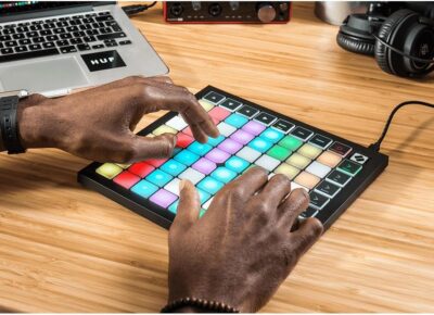 71dPr4O2J3L. AC SL1086 Novation Launchpad X MIDI Grid Controller for Ableton Live/Logic Pro — Easy Controls, Dynamic Note Playing, Scale Modes