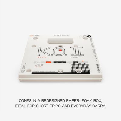 teenage engineering EP–133 K.O. II 128MB sampler, drum machine and sequencer with built-in microphone and effects