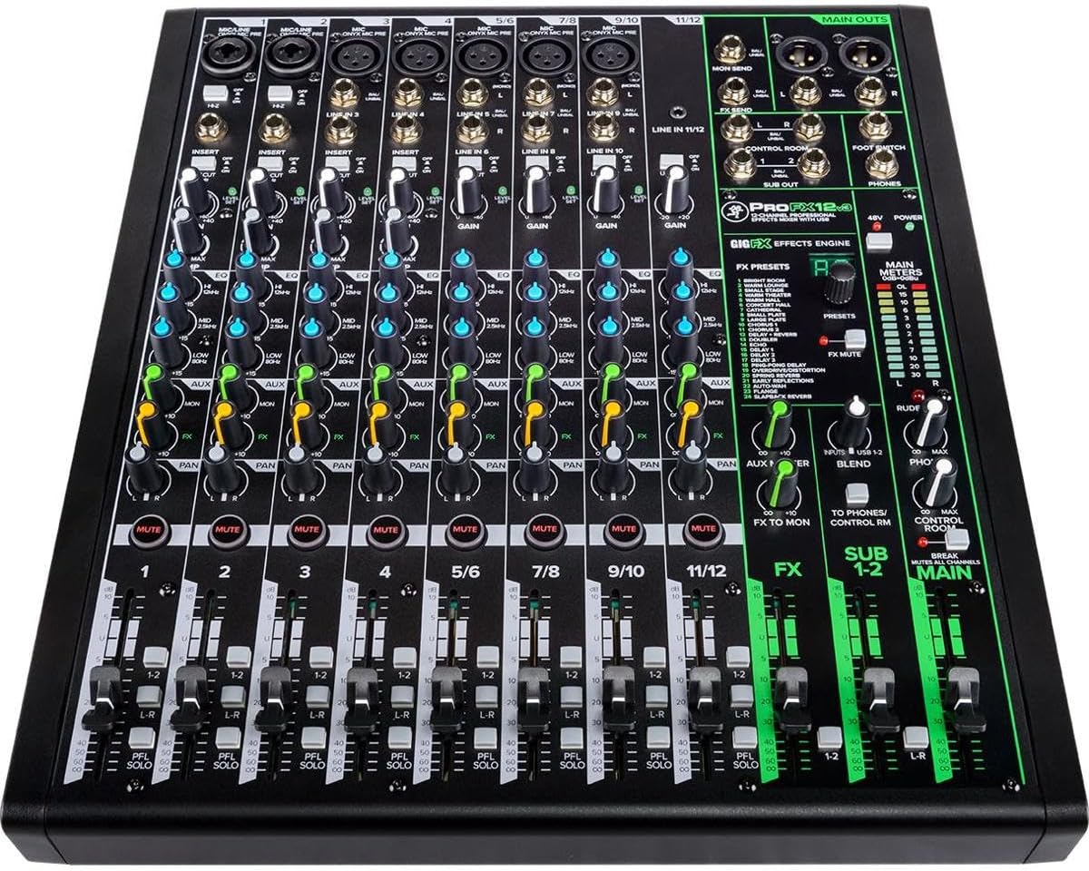 Mackie ProFX12v3 12-channel Mixer with USB and Effects