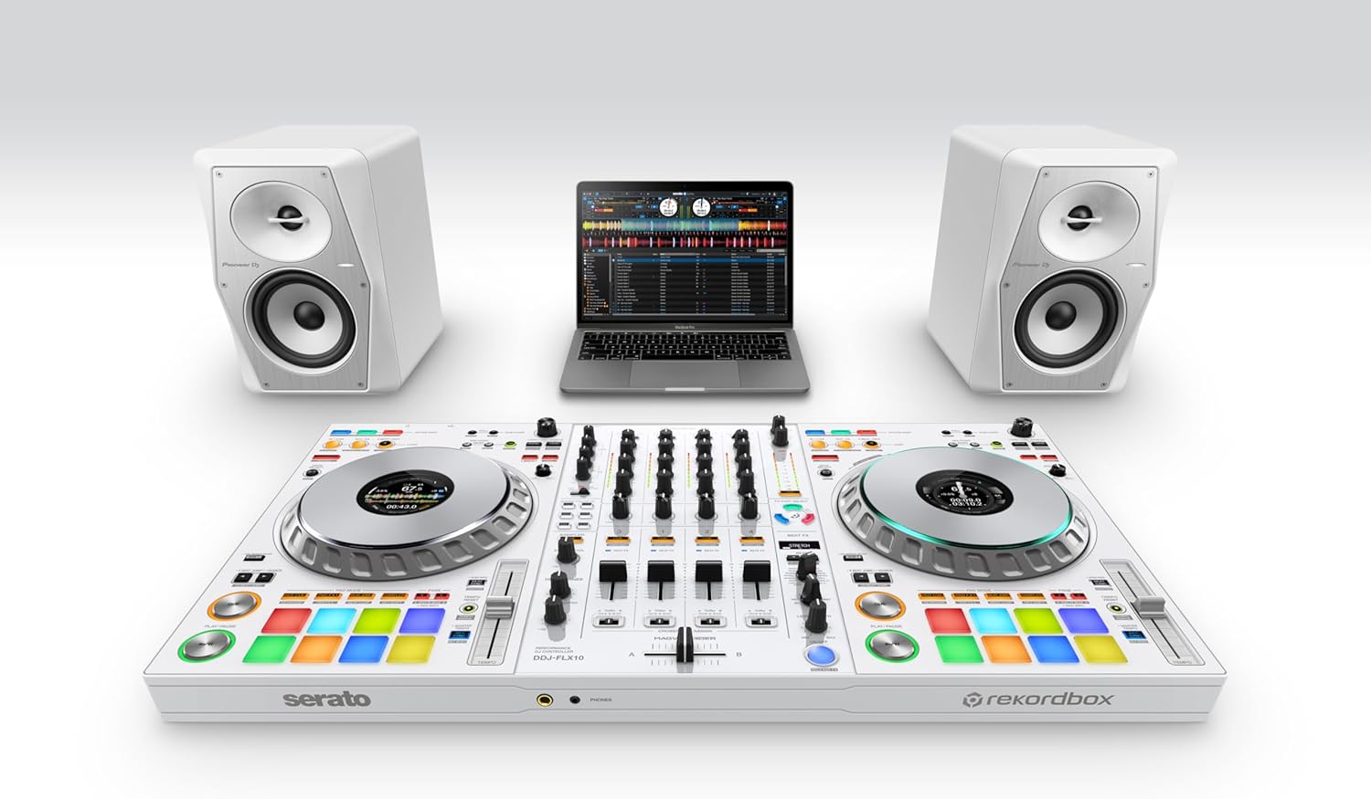 Pioneer DJ DDJ-FLX10 Limited Edition – 4-channel DJ controller for Rekordbox & Serato – White