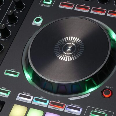 71fky0kE KL. AC SL1500 Roland DJ-505 DJ Controller Bundle with Stand, Headphones, and Austin Bazaar Polishing Cloth