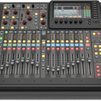 71gH3y HsAL. AC SL1200 X32 Compact 40-Input 25-Bus Digital Mixing Console with 16 Programmable Midas Preamps, 17 Motorized Faders with Value Series XLR M to F Professional Microphone Cable – 25 (4pcs)