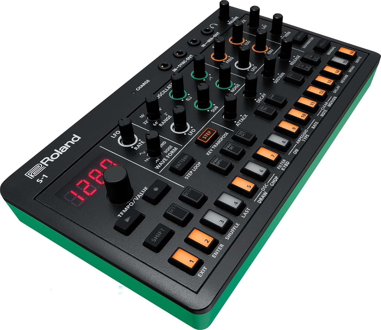 Roland AIRA Compact S-1 Tweak Synthesizer Bundle with Audio Cable and Austin Bazaar Polishing Cloth