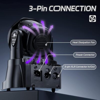 71i HVmwB6L. AC SL1500 1781127156 4085 UKing Moving Head Light RGBW Stage Lighting DJ Lights 7 x 10W LED Beam Spotlight 9/14 CH Wash Light with DMX and Sound Activated for Party Church Wedding Bar Christmas Halloween Disco (2 Pack)
