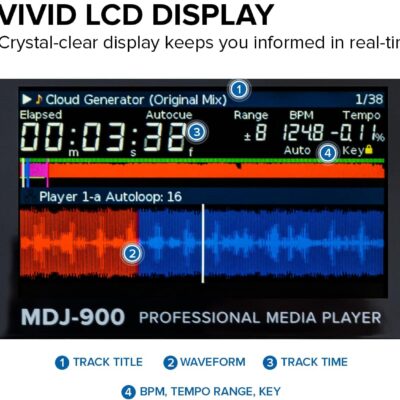 Gemini Sound MDJ-900 – Elite Multi-Media Player with Superior Playback, Responsive Controls, and Advanced DJ Tools