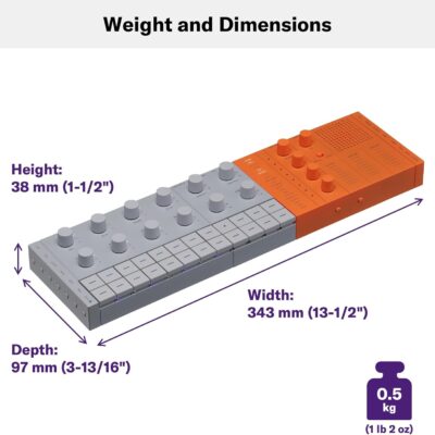 Yamaha SEQTRAK Mobile Music Ideastation, Advanced Sequencer, Onboard Sampling, Built-In Speakers and Microphone, Orange