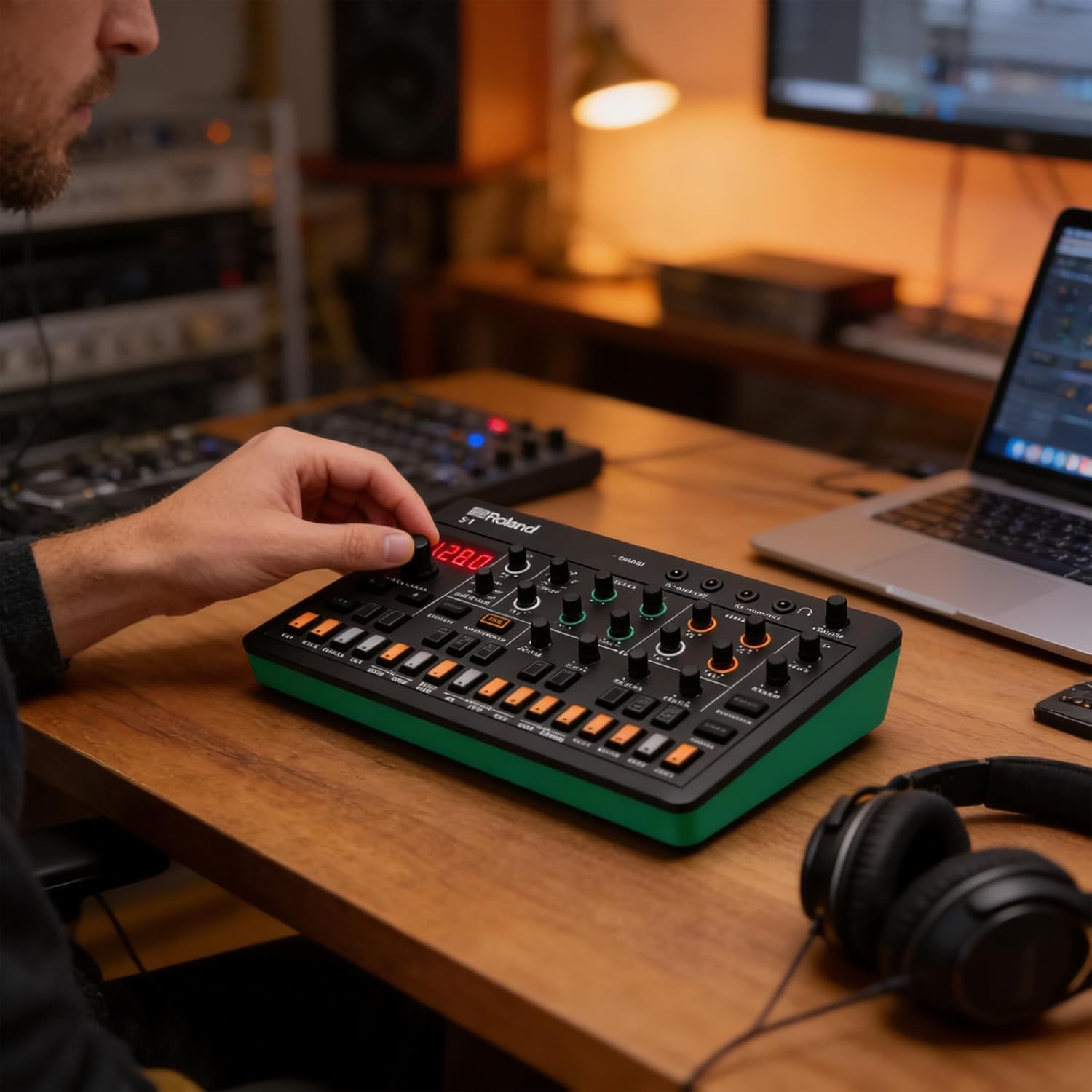 Roland AIRA Compact S-1 Tweak Synthesizer Bundle with Audio Cable and Austin Bazaar Polishing Cloth