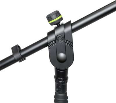 71lASsopPsL. AC SL1500 Gravity Microphone Stand MS 2321 B Microphone Stand with Round Base and Boom 2-Point Adjustment, black